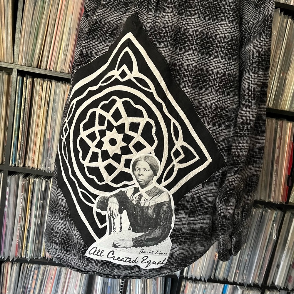 Harriett Tubman Underground Railroad Black Heroine Flannel Coat BLM 🖤 Resist 🖤 - Picture 3 of 12